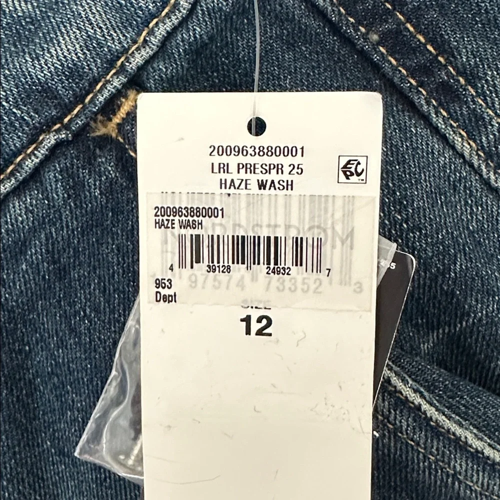 NWT Ralph Lauren LRL Haze Wash Size 12 Wide Leg Cargo
